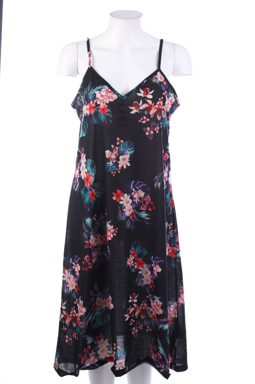 JEAN PASCALE - Kleid mit Blumen-Print - M