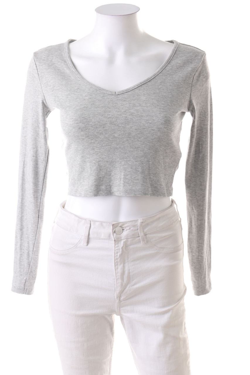 even&odd - Cropped-Longsleeve-Shirt mit Baumwolle - S