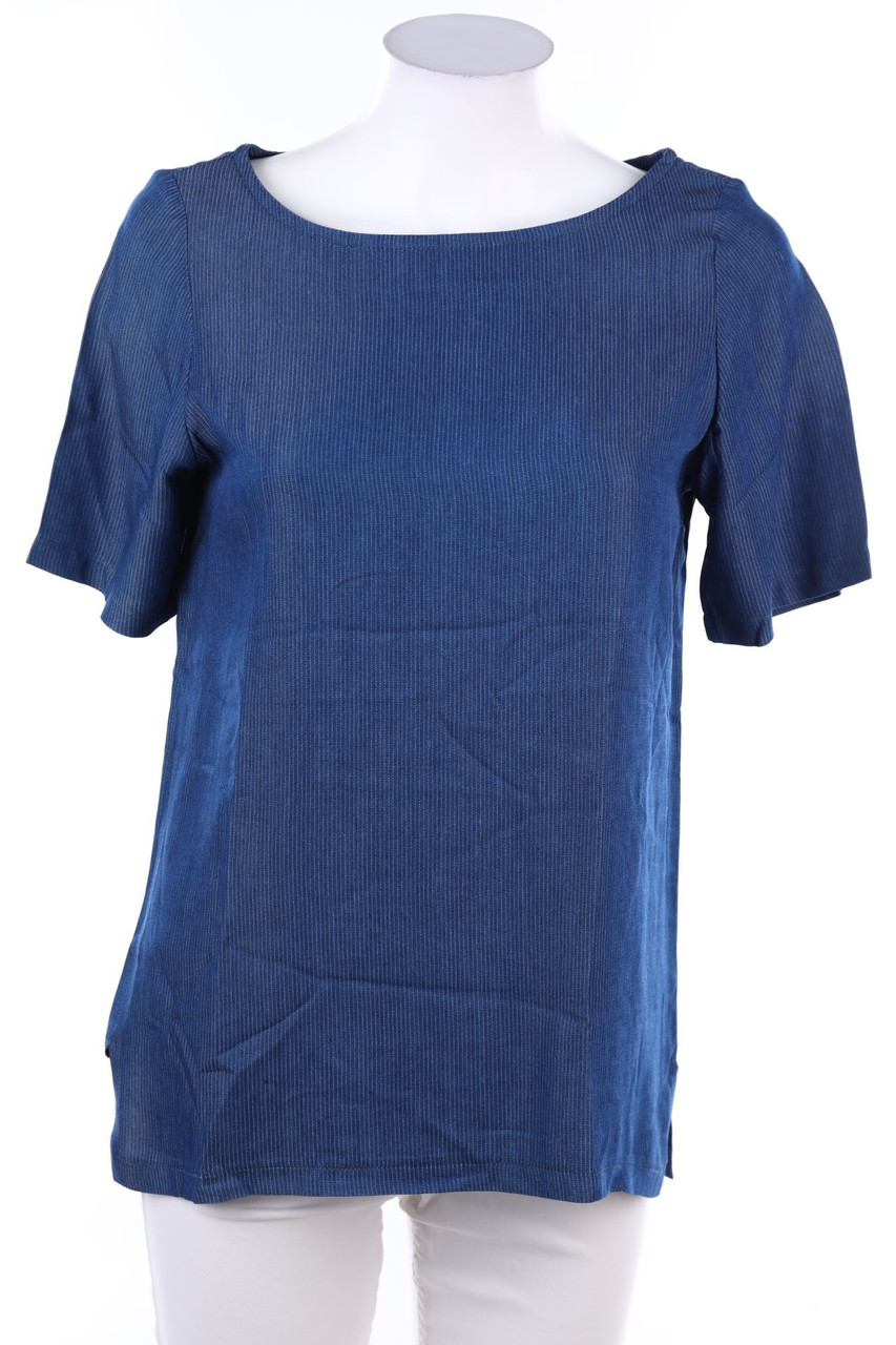 Ohne Label - Kurzarm-Shirt mit Streifen - M