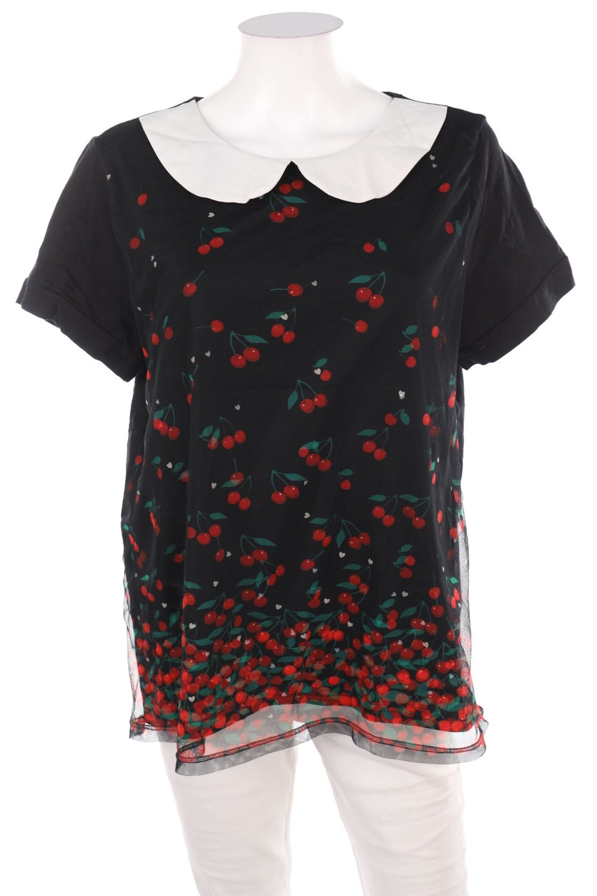 PUSSY Deluxe - Kurzarm-Bluse - 2XL