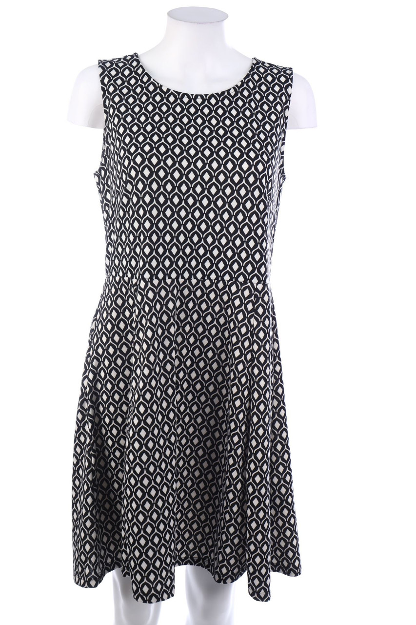 H&M - Skater-Kleid mit geometrischem Muster - L