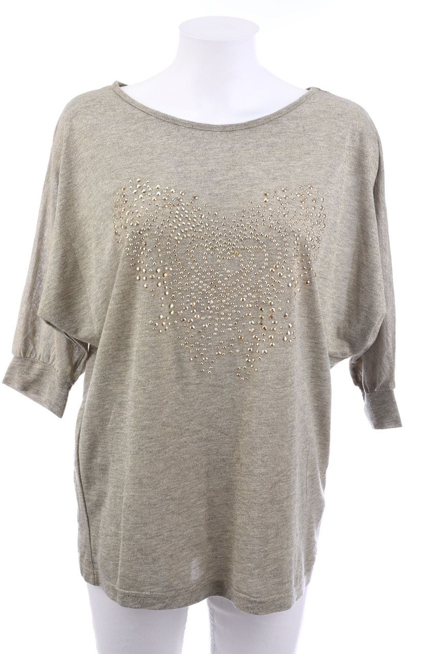 orsay - Batwing-Shirt mit Strass-Steinen - S