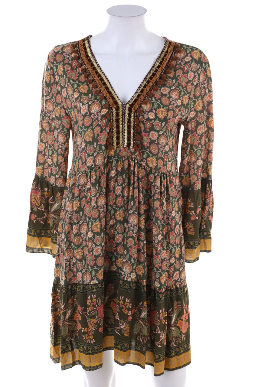 Ohne Label - Kleid mit Muster - D 36