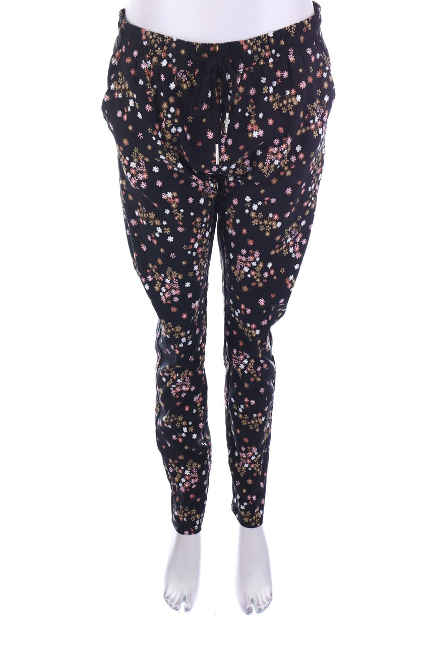 Janina - Jogger-Hose mit Blumen-Print - 2XL