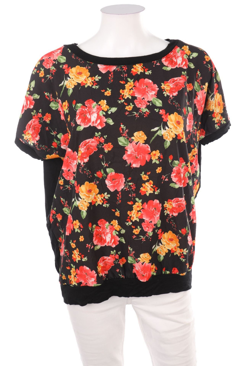 Y.Yendi - Kurzarm-Shirt mit Blumen-Print - XL