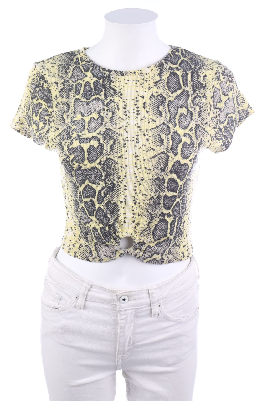PRIMARK - Kurzarm-Shirt mit Animal-Print - M