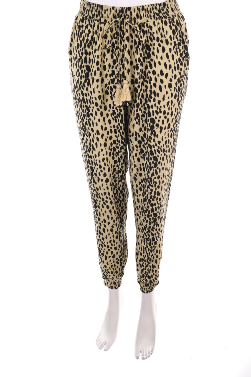 COLLOSEUM - Jogger-Hose mit Animal-Print aus Viskose - S