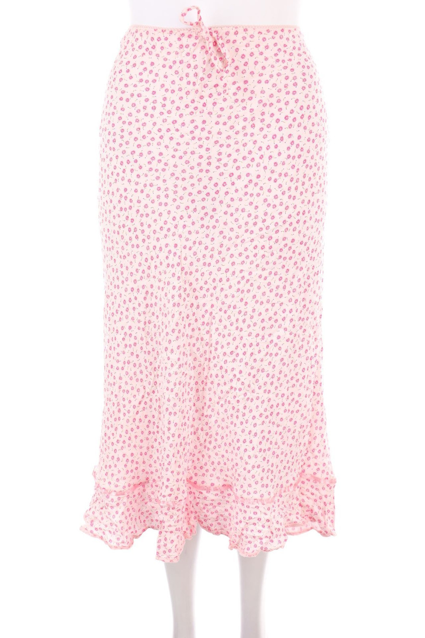 NEW LOOK - Midirock mit Blumen-Print - D 44