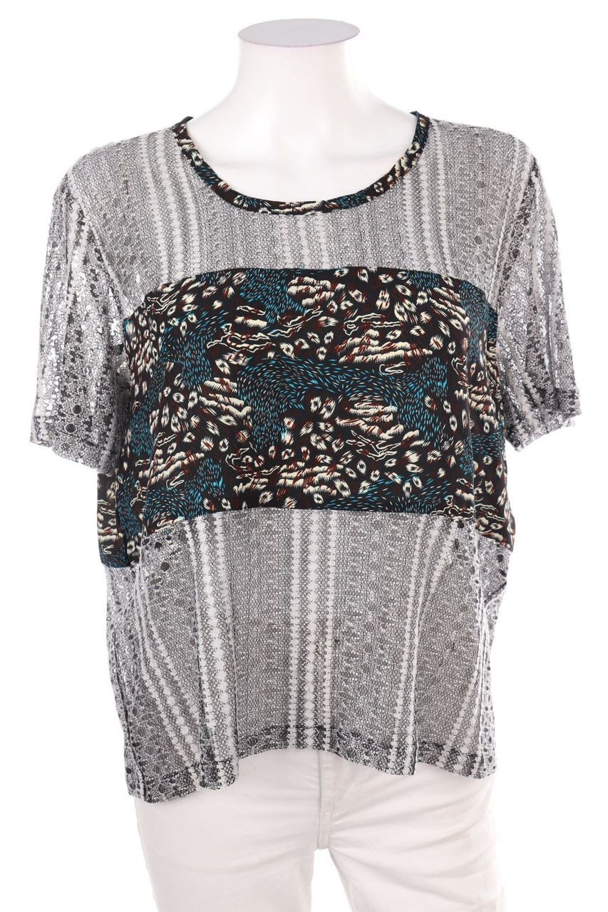 SECONDHAND - Kurzarm-Shirt aus Spitze - L