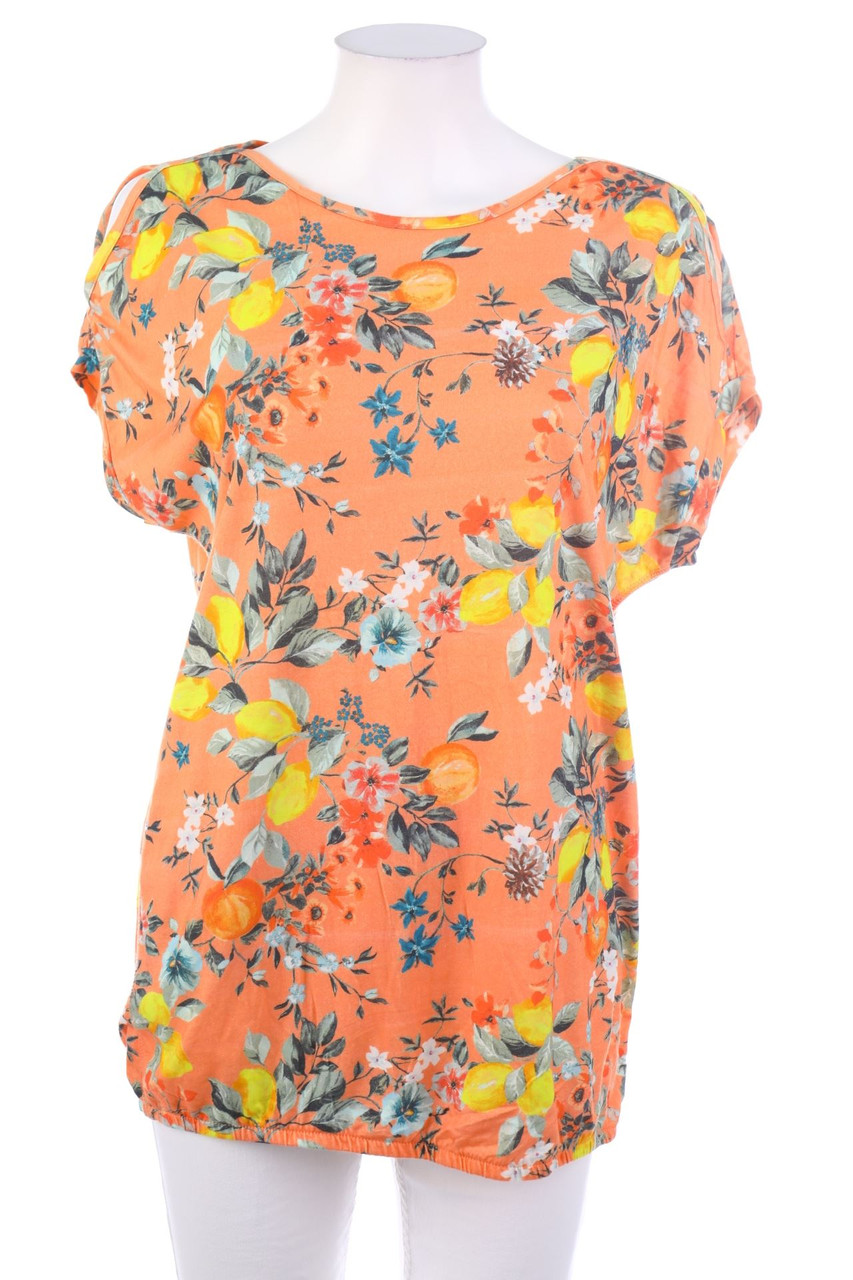 CECIL - Kurzarm-Shirt mit Blumen-Print - S