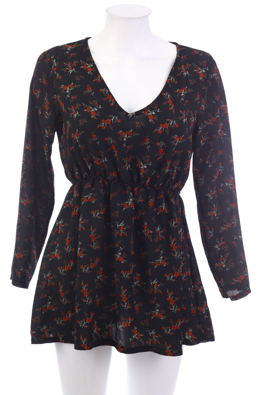 zebra - Bluse mit Blumen-Print - S