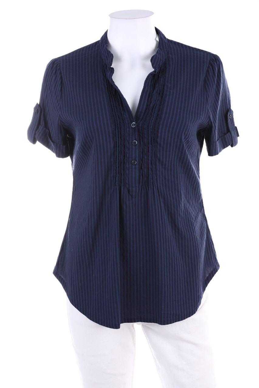 C&A - Kurzarm-Bluse mit Streifen - M