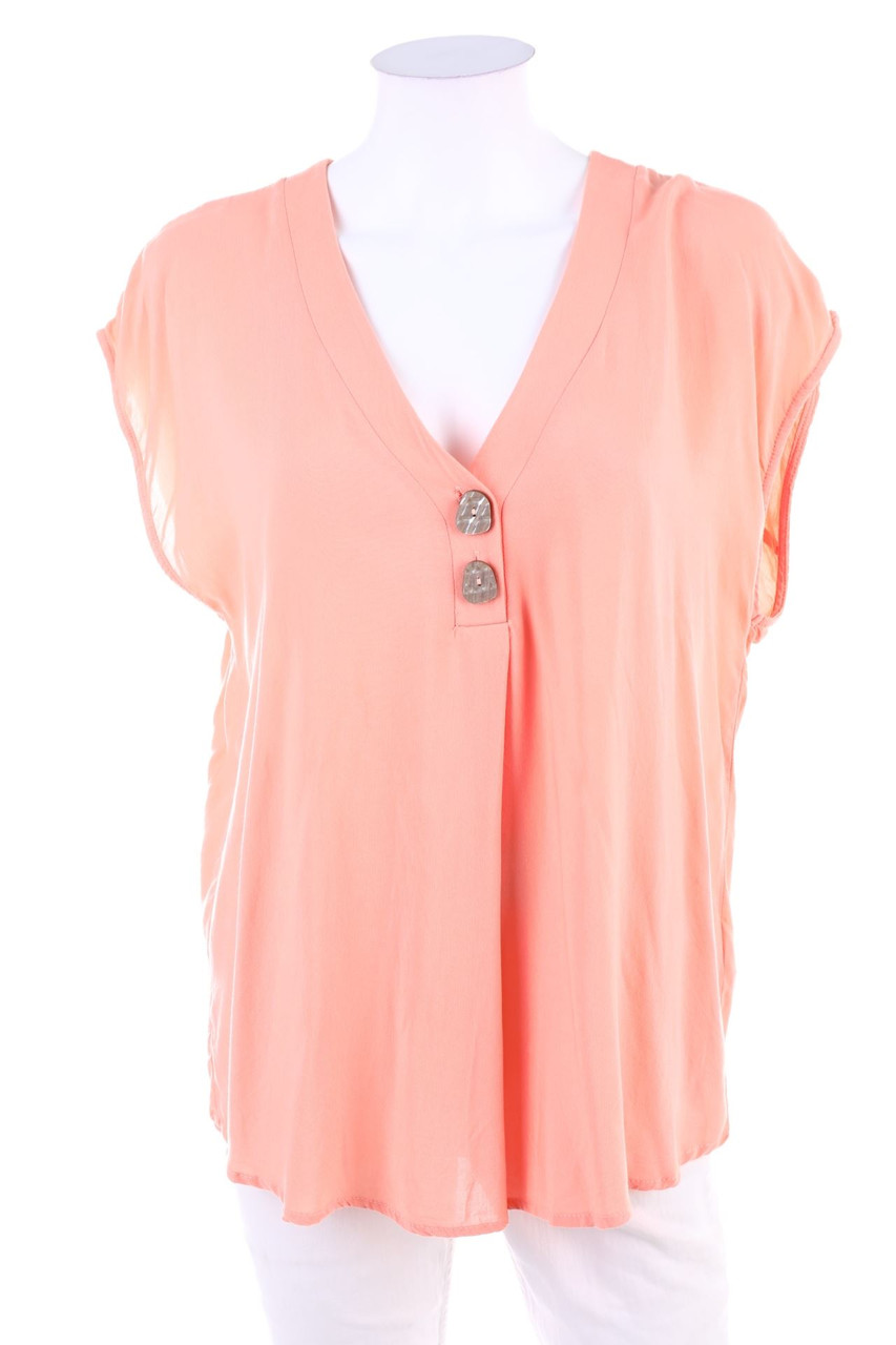 LASCANA - Kurzarm-Bluse - XL