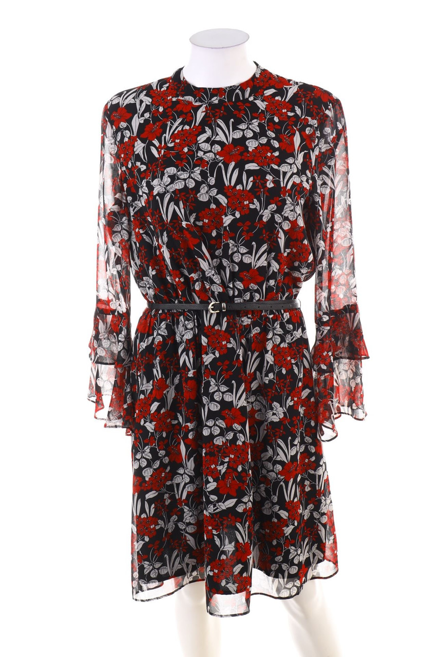 ESPRIT - Kleid mit langem Ärmel mit Gürtel - L