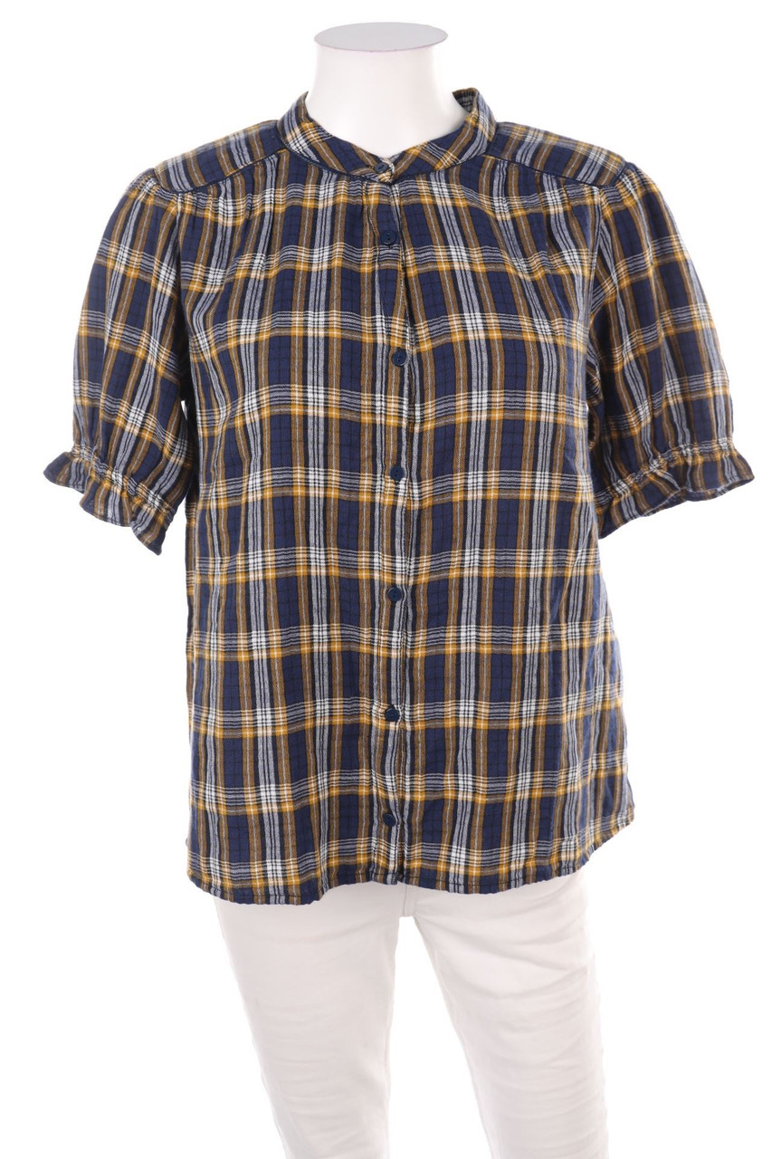 ba&sh - Kurzarm-Bluse mit Tartan-Muster - D 32