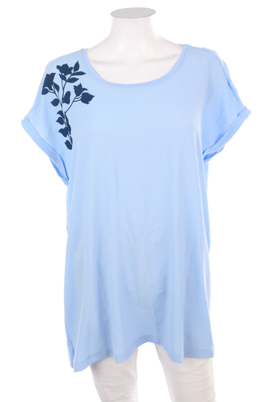 esmara - Kurzarm-Shirt mit Blumen-Print - L