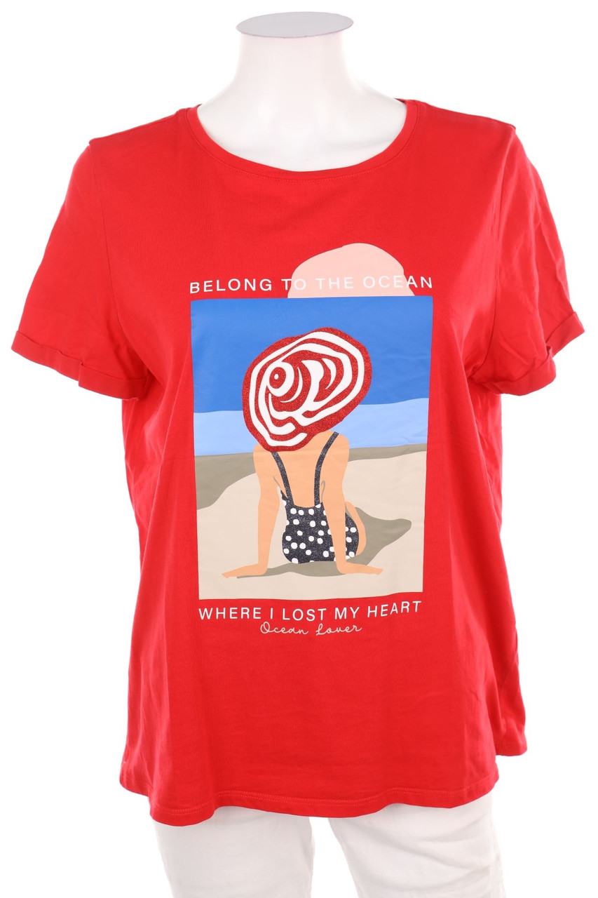 Street One - Kurzarm-Shirt mit Print - XL