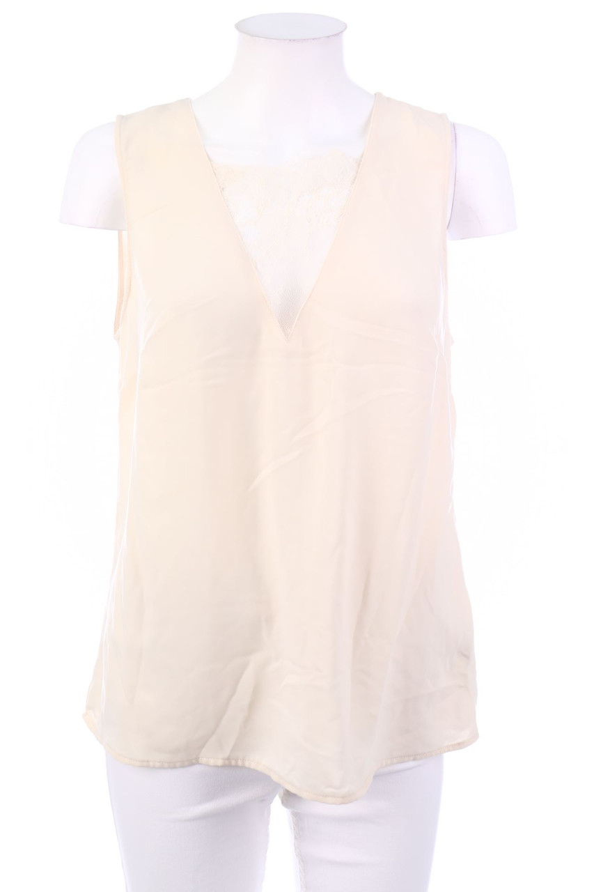 H&M - Blusentop mit Spitzen-Einsatz - L