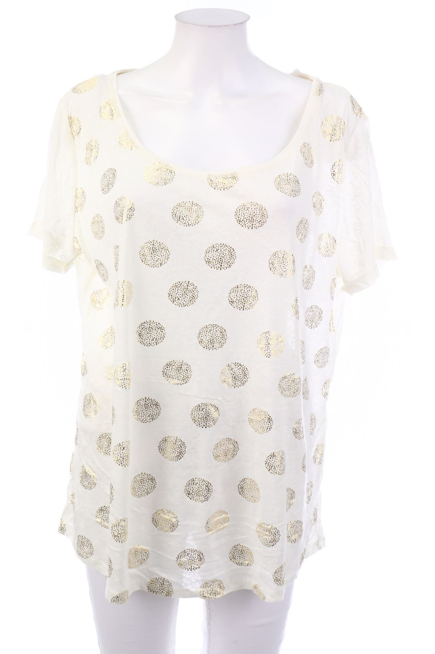 MANOR woman - Kurzarm-Shirt mit Glitzer - XL