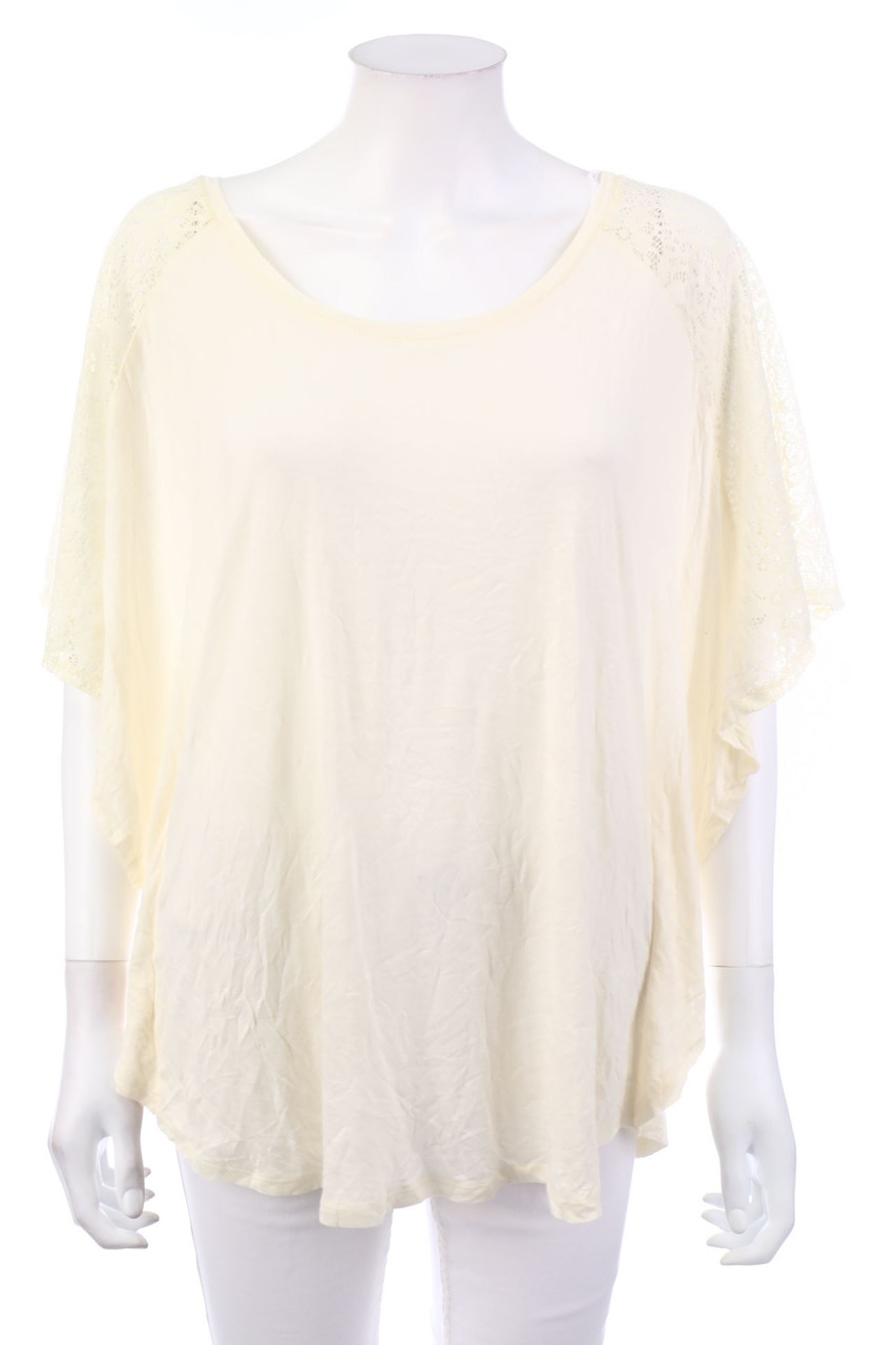 H&M - Kurzarm-Shirt aus Viskose - L