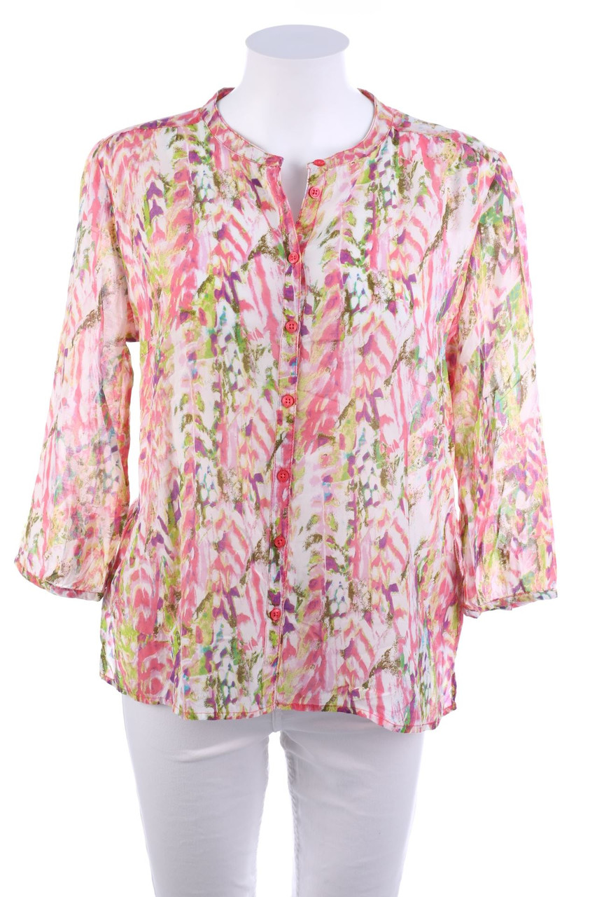 Charles Vögele - Bluse mit 3/4-Ärmel aus Viskose-Mix - XL