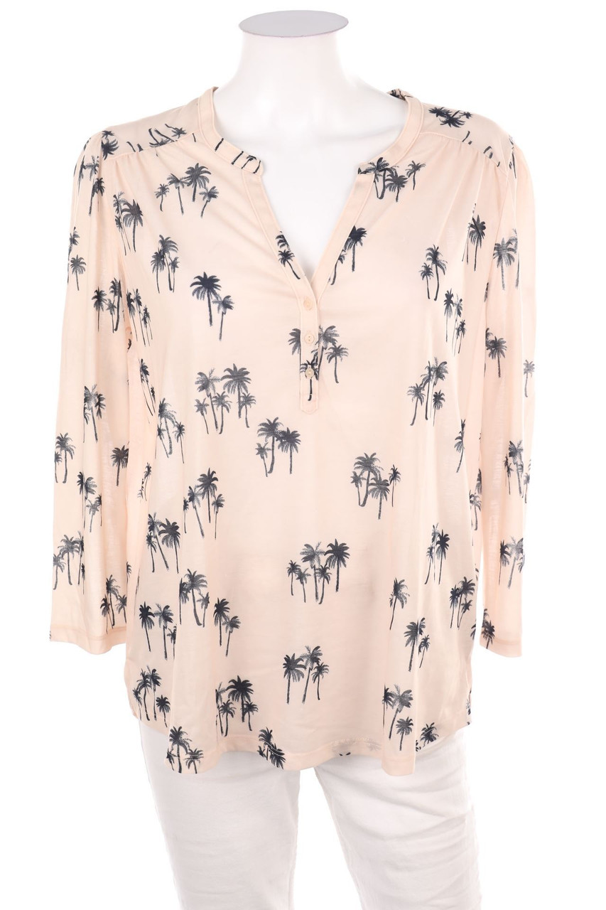 H&M - 3/4-Arm-Shirt mit Tropical Print - XXXXL