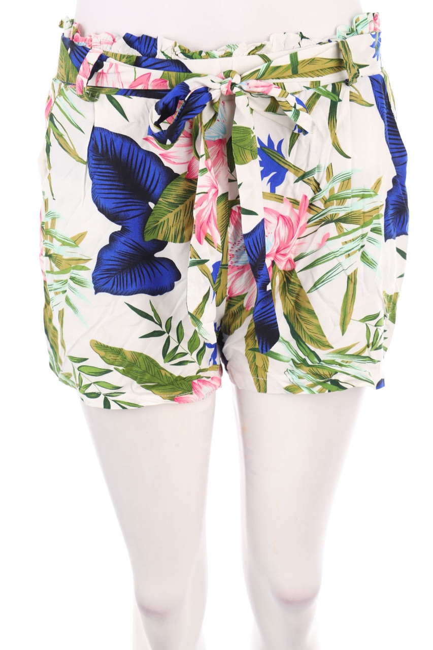 ONLY - Shorts mit Tropical Print - M