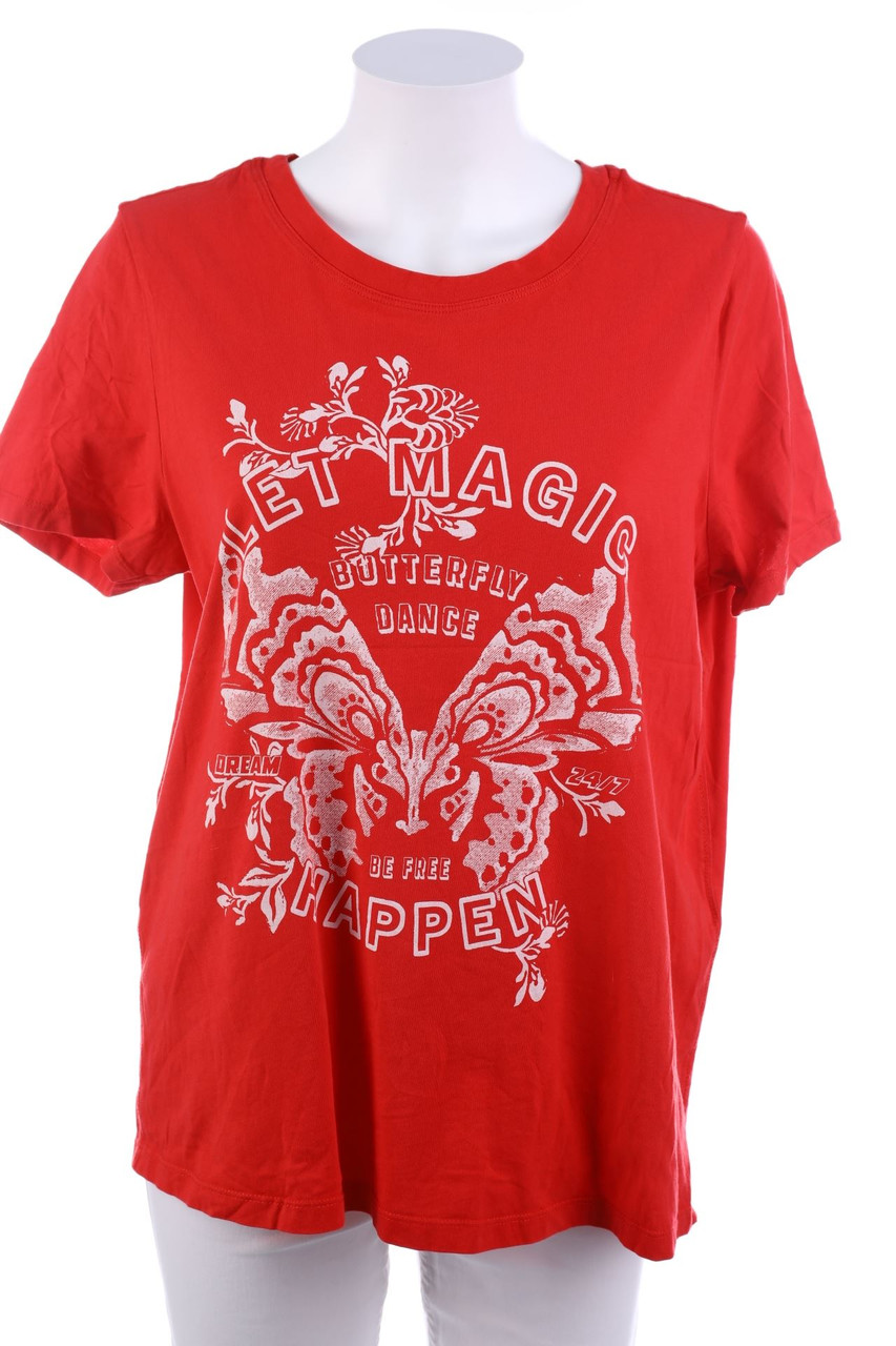 CECIL - Kurzarm-Shirt mit Print - L