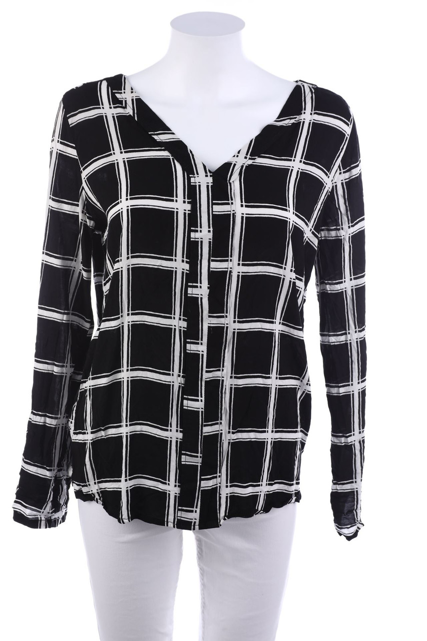 zebra - Bluse mit Karo-Muster - L