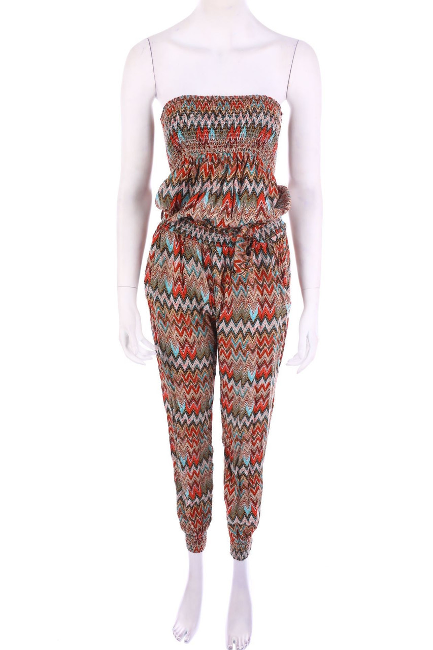 ZEVA - Jumpsuit mit Zickzack-Muster - S