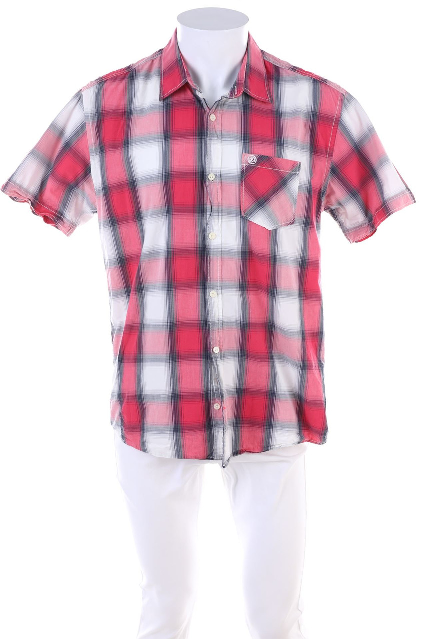 s.Oliver - Kurzarm-Hemd mit Karo-Muster - L