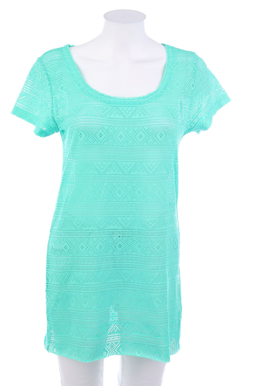 Ohne Label - Kurzarm-Shirt aus Lochspitze - D 38