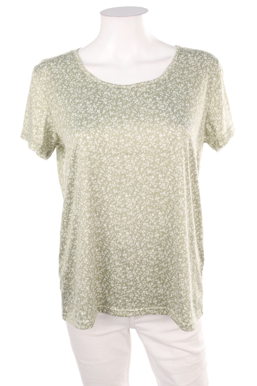 INFINITY WOMAN - Kurzarm-Shirt mit Blumen-Print - M