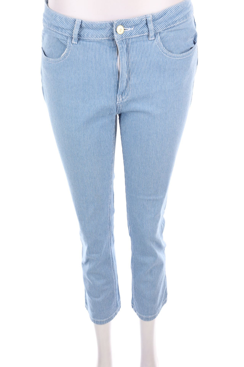 CAMAÏEU - Skinny-Hose mit Nadelstreifen - XL