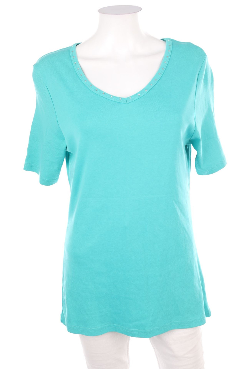 DESIGNERS - Basic-Baumwoll-Kurzarm-Shirt - XL