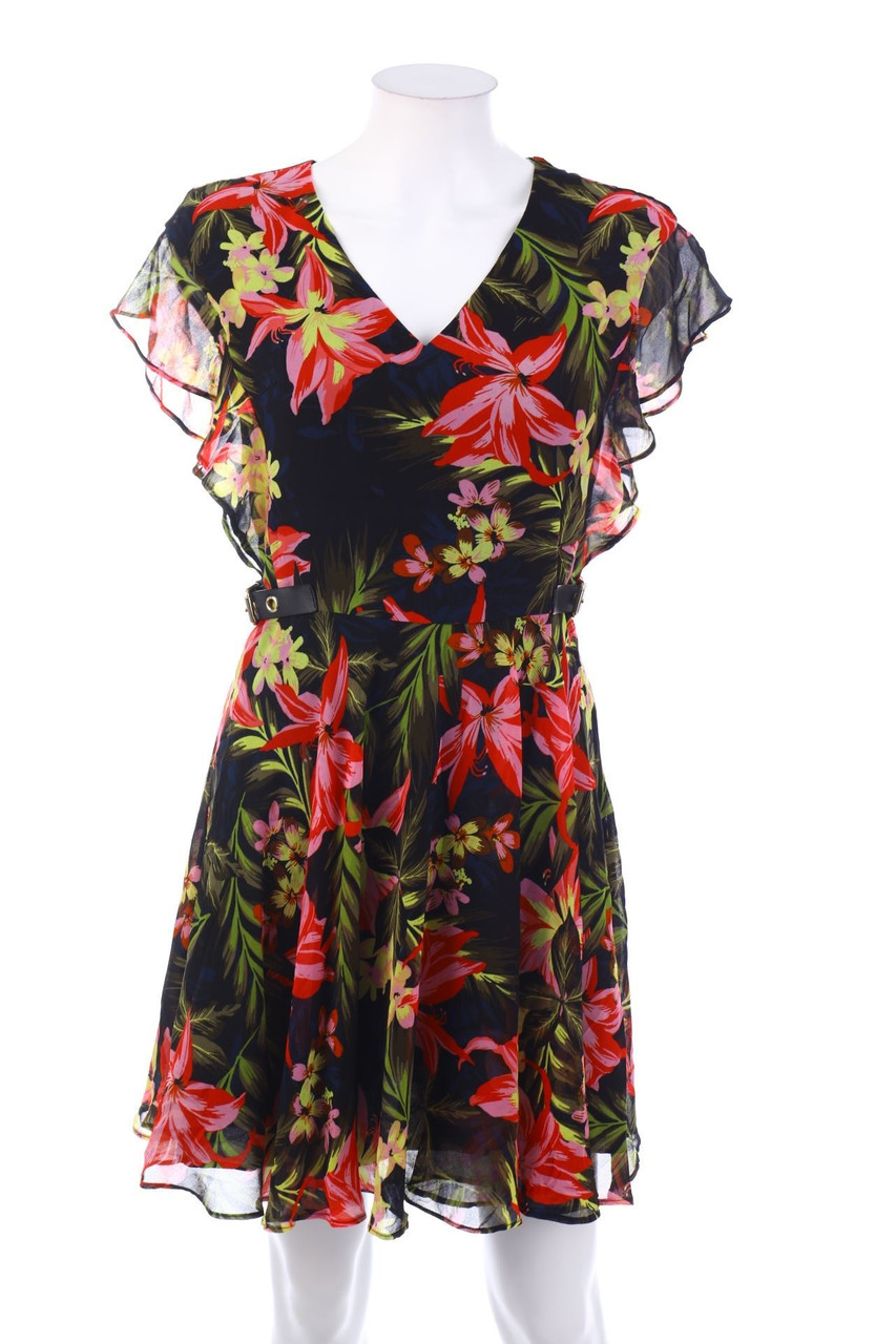 Ohne Label - Kleid mit Volants - XS