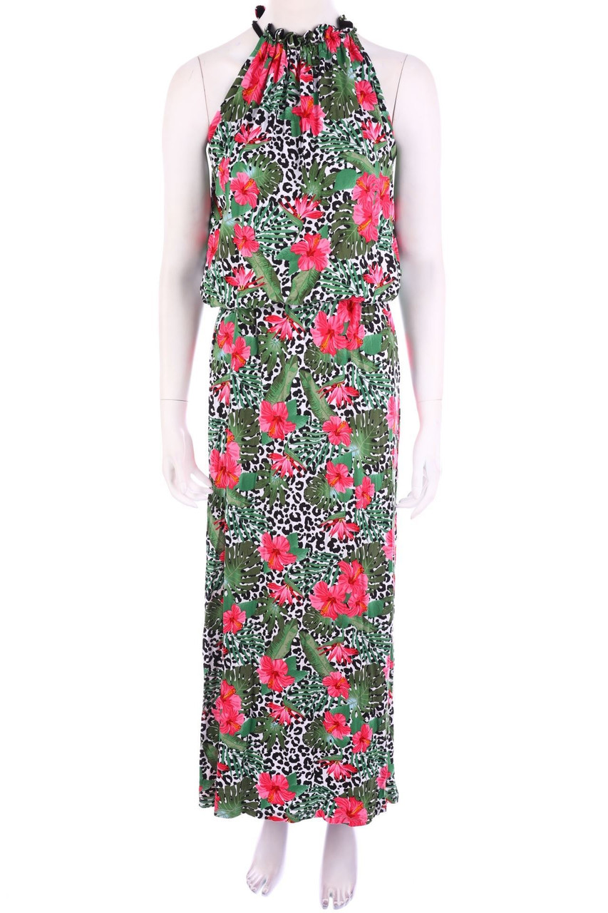 Ohne Label - Maxi-Kleid mit Print - D 40