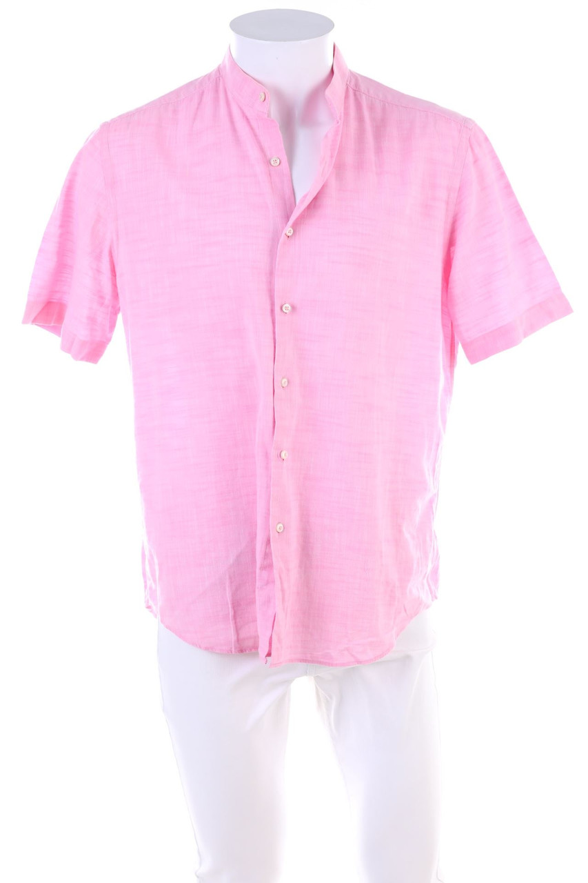 Ohne Label - Kurzarm-Hemd Casual uni - L