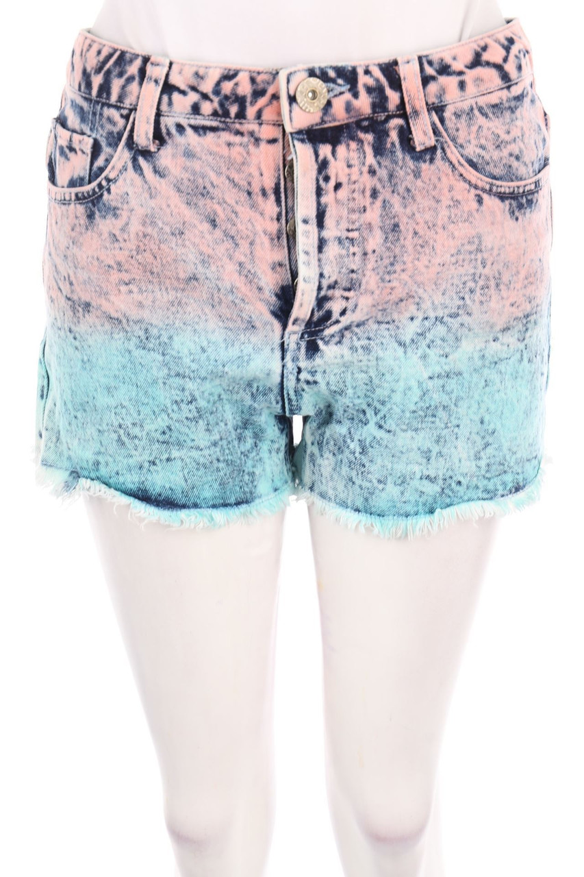 FB SISTER - Jeans-Shorts mit Dip Dye-Effekt - M