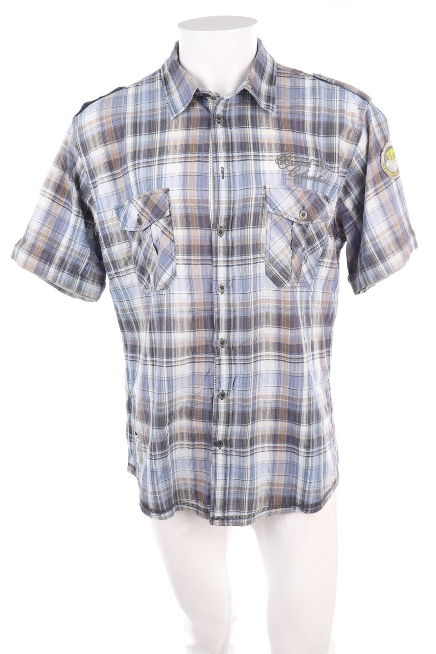 engbers - Kurzarm-Hemd mit Tartan-Muster - XL