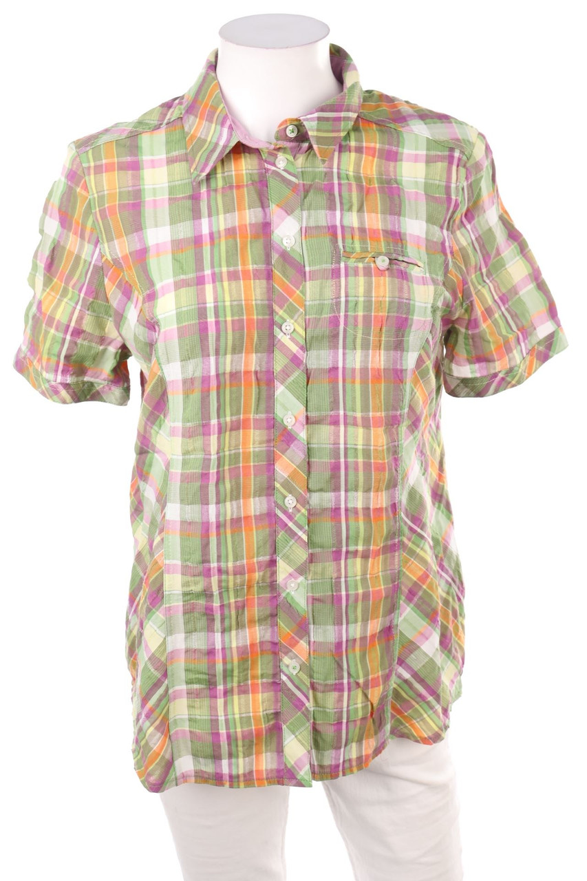 Charles Vögele - Hemd-Bluse mit kurzem Ärmel - M