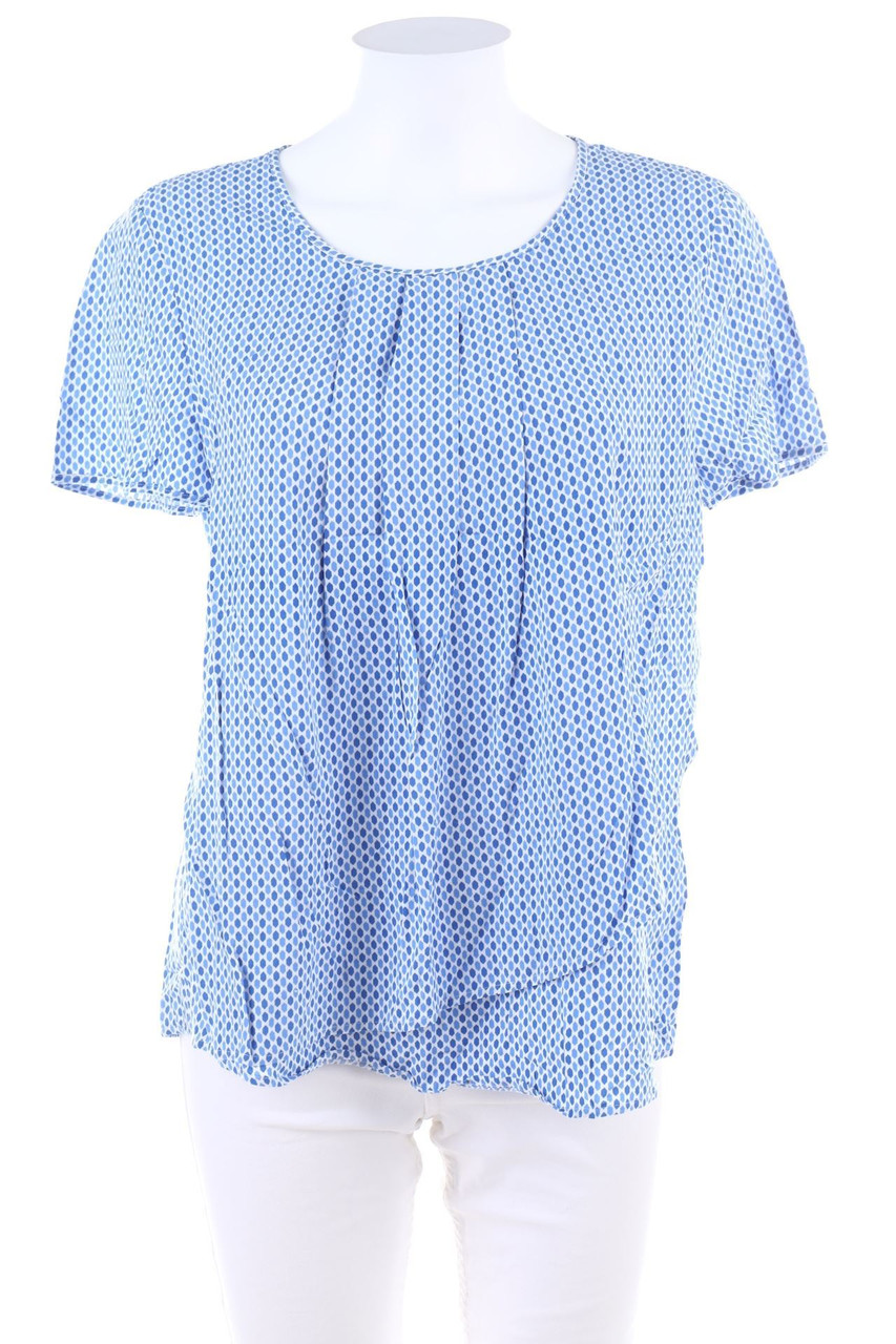 GERRY WEBER - Kurzarm-Bluse mit Muster - D 40