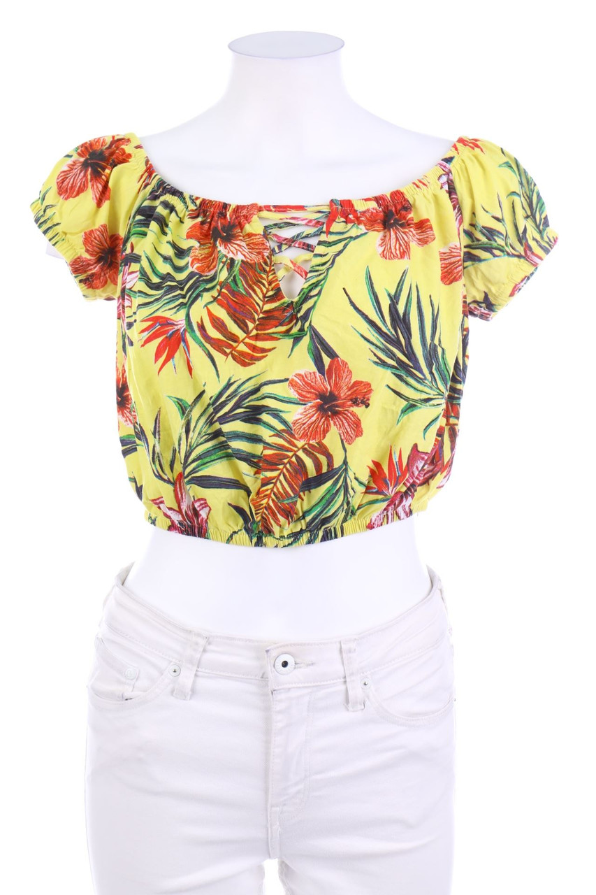 TERRANOVA - Crop-Top mit Blumen-Print - S