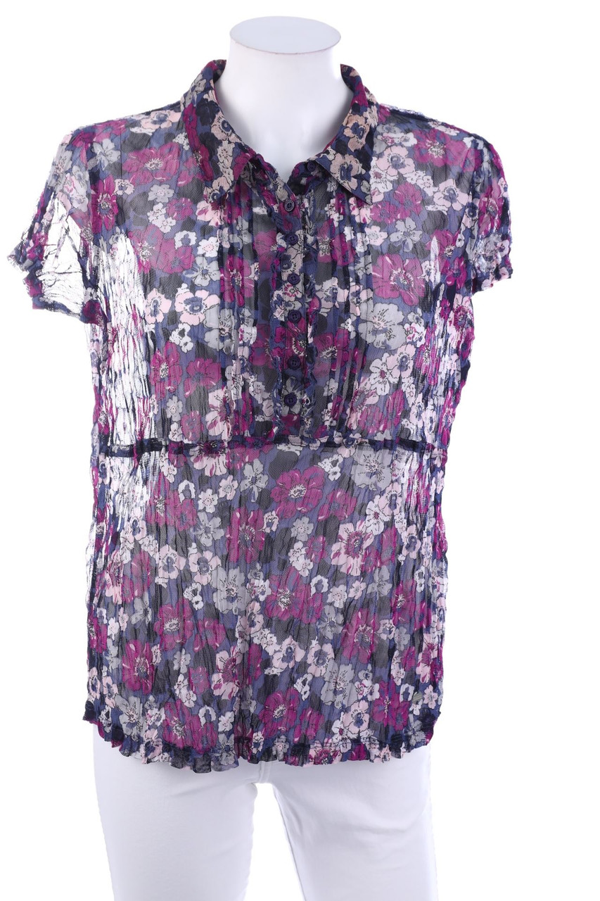 Street One - Kurzarm-Bluse mit Blumen-Print - L