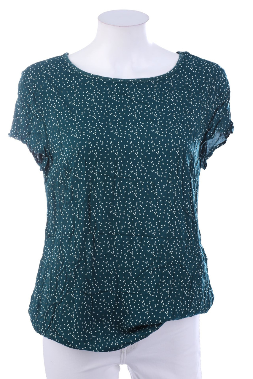 Q/S designed by s.Oliver - Muster-Kurzarm-Bluse aus Viskose - M