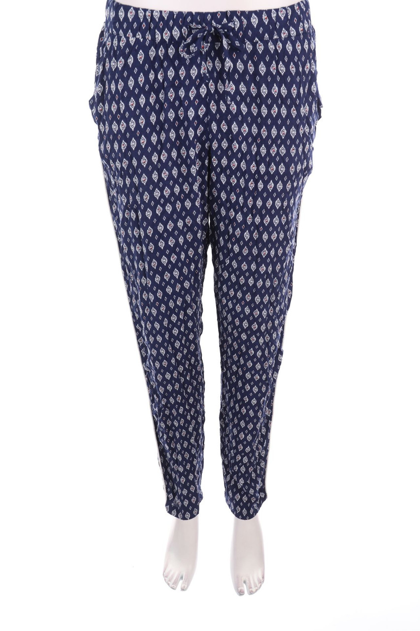 blue motion - Jogger-Hose mit Muster aus Viskose - S