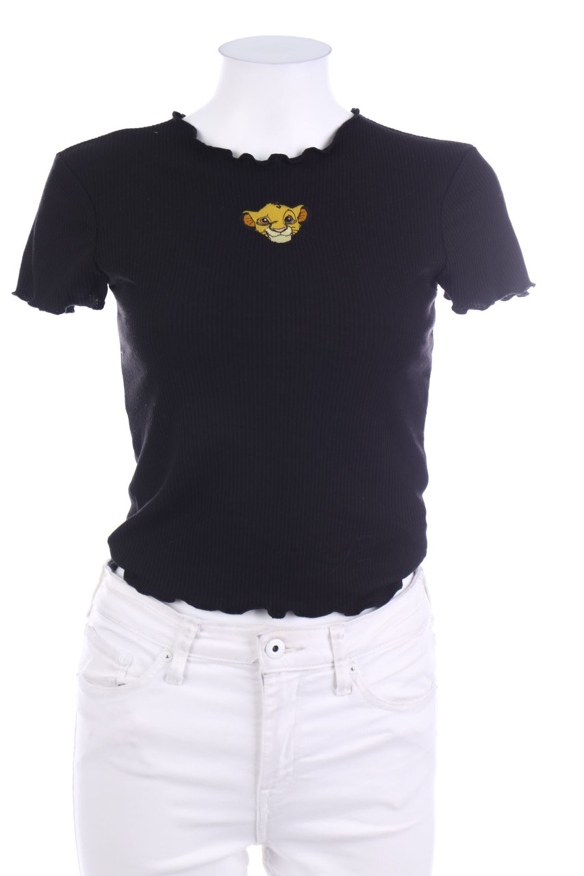 Bershka - Cropped-Kurzarm-Shirt - S