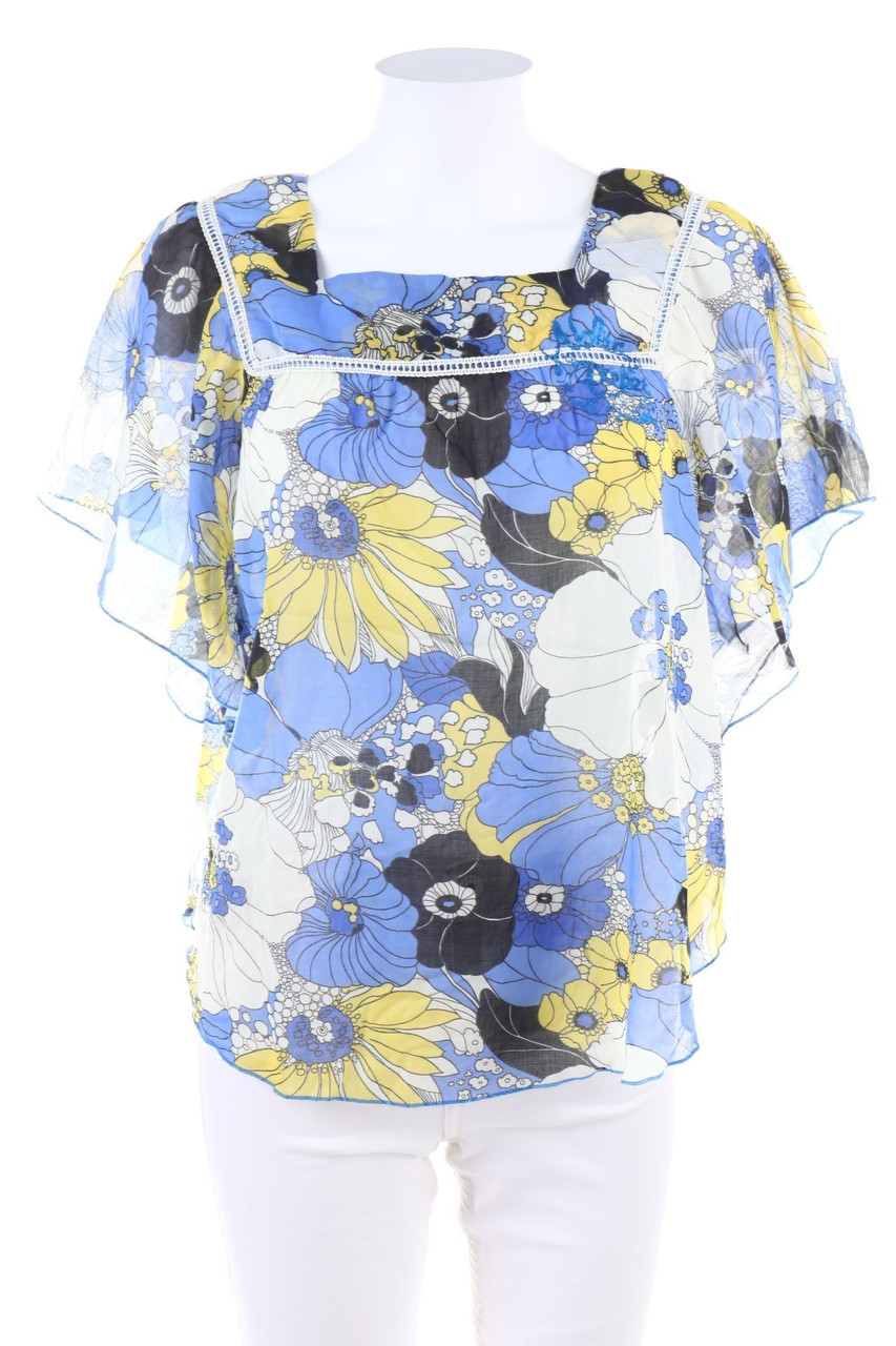 Nolita Pocket - Kurzarm-Bluse mit Blumen-Print - D 38