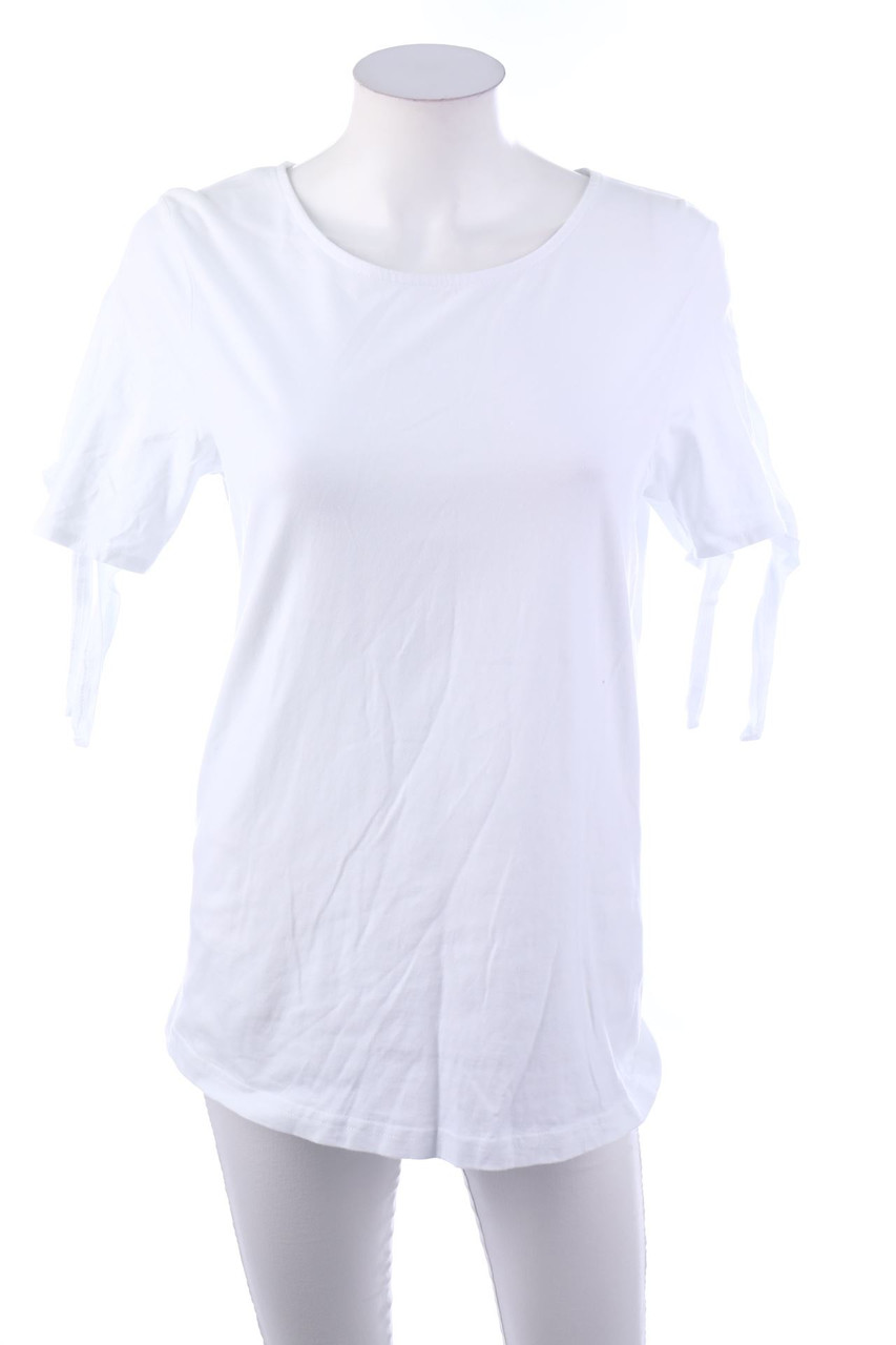 Ohne Label - Kurzarm-Shirt aus Baumwolle - M