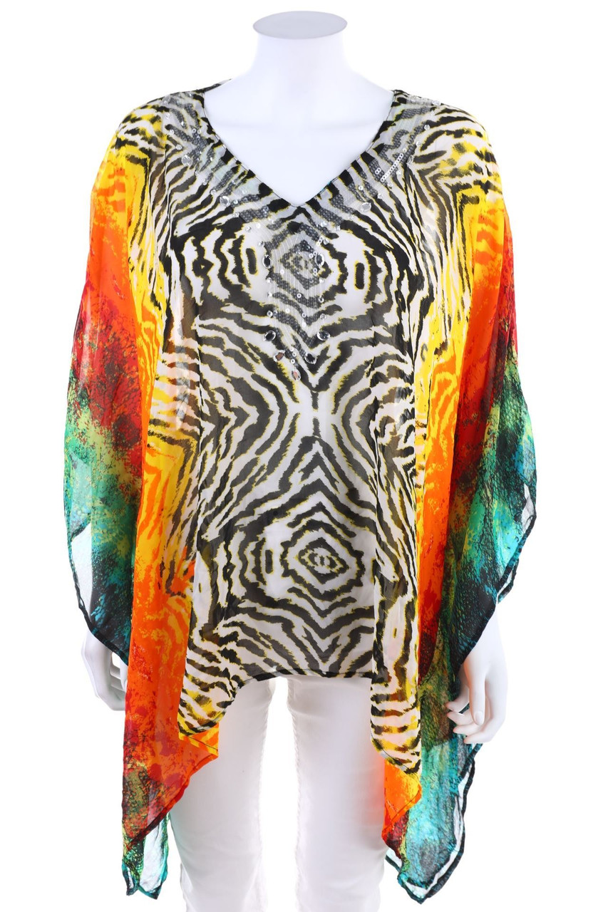 TAKKO - Tunika-Bluse mit Muster - ONE SIZE